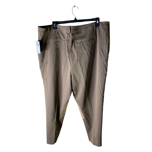 Lauren Ralph Lauren Jodhpur Suede Patches Equestrian Wool Pants Women Size 22W - Picture 2 of 8